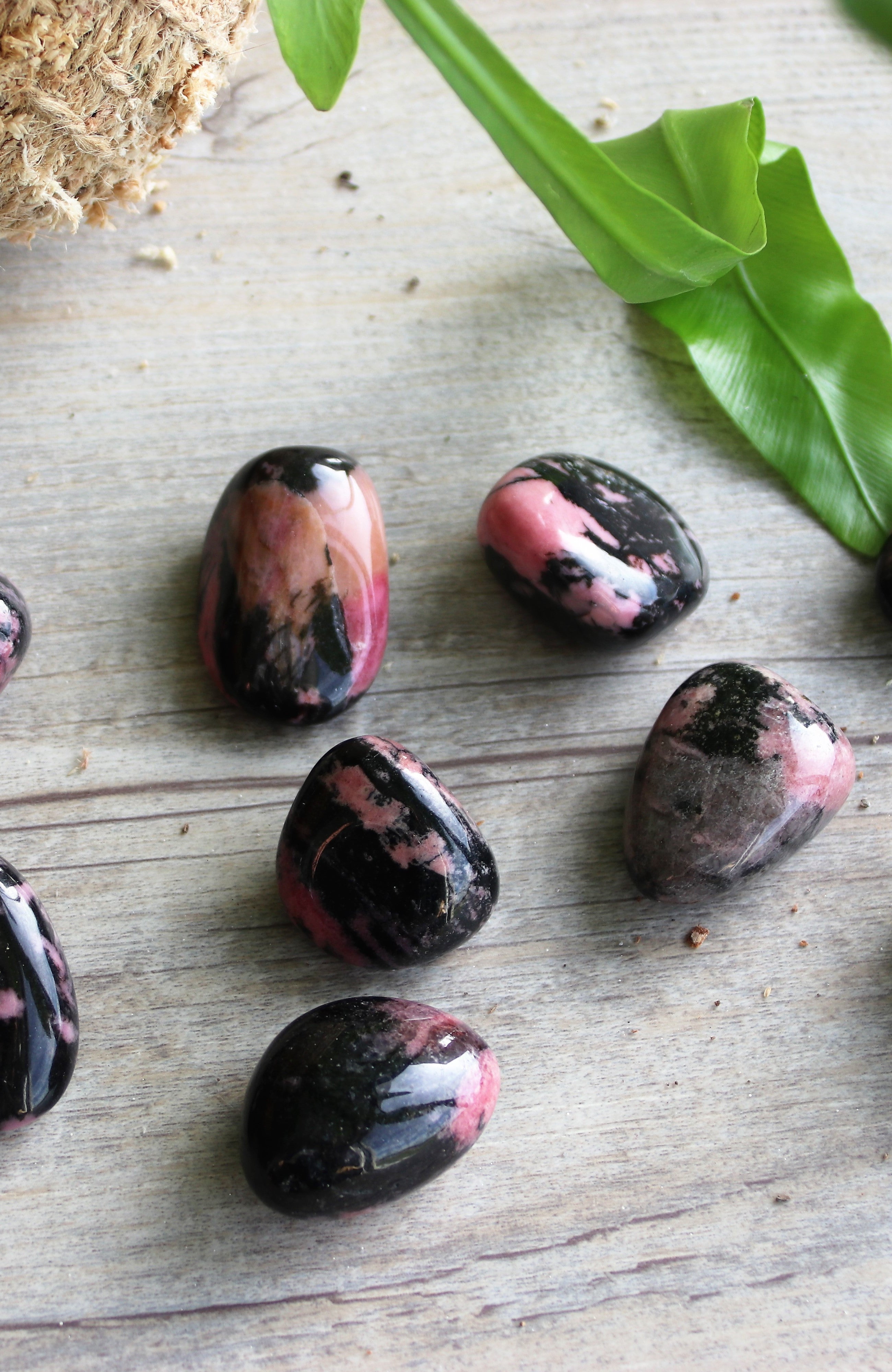 Rhodonite AA Tumbled Stone